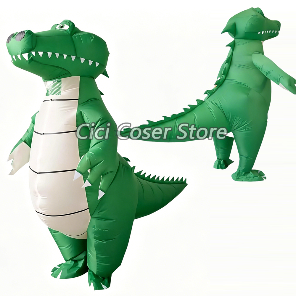 Kostum Dinosaurus Buaya Tiup C - Inflatable Dinosaur Costume Adult ulasan dan harga