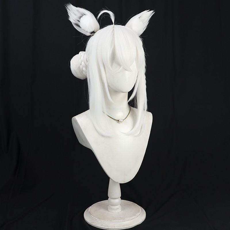 Wig Cosplay Shirakami Fubuki V - Anime Cosplay Wig Heat Resistant ulasan dan harga
