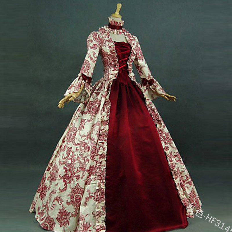 Gaun Cosplay Wanita Abad Perte - Medieval Renaissance Dress Women ulasan dan harga