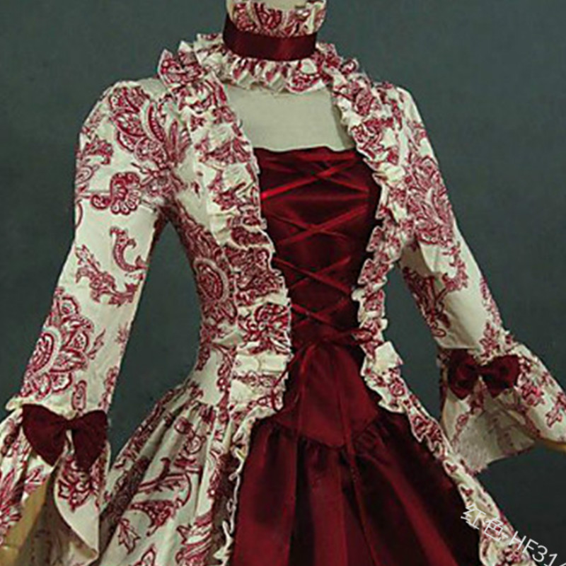 Gaun Cosplay Wanita Abad Perte - Medieval Renaissance Dress Women ulasan dan harga