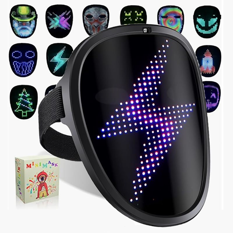 Masker LED dengan Penginderaan - Led Purge Mask Halloween ulasan dan harga