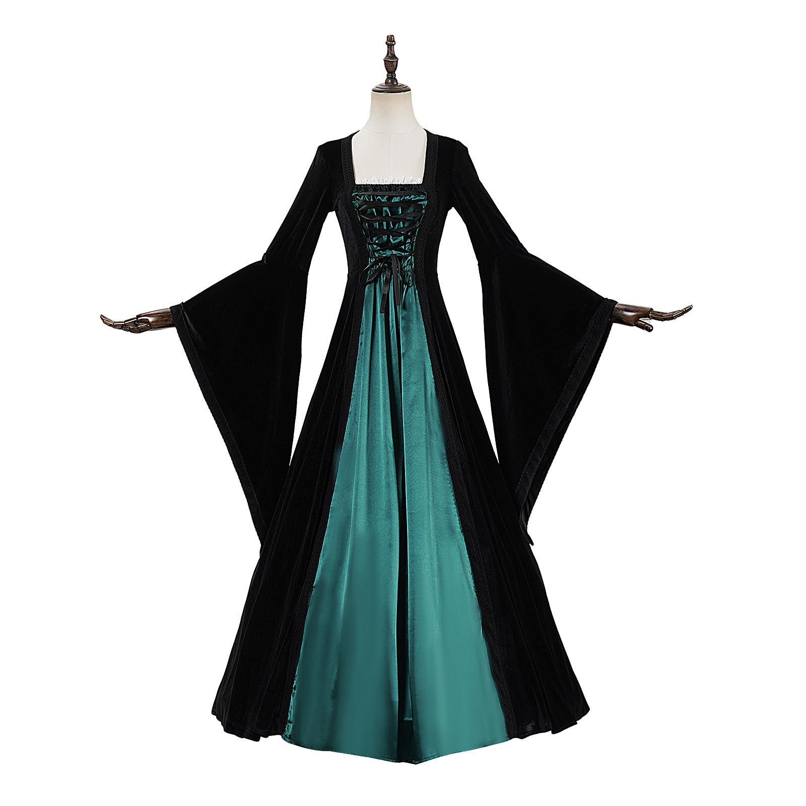 Kostum cosplay gaun korset vin - Medieval Renaissance Dress Women ulasan dan harga