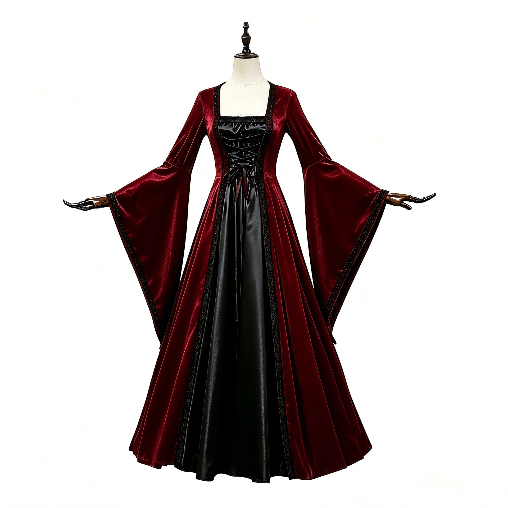 Kostum cosplay gaun korset vin - Medieval Renaissance Dress Women ulasan dan harga