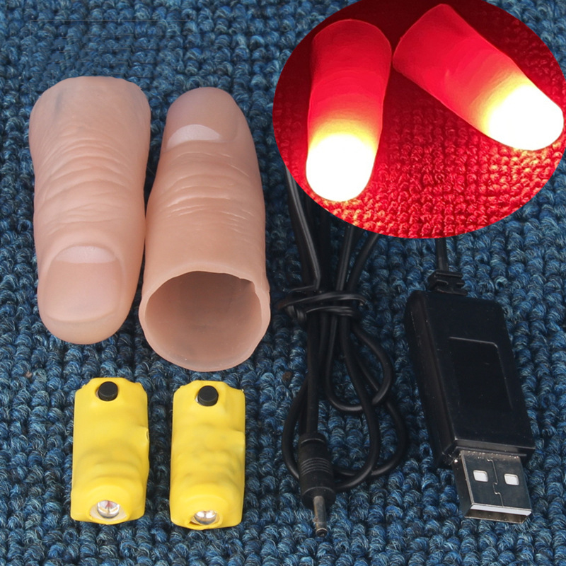 Set Pasangan Lampu Profesional - Thumb Tip Magic Trick Set ulasan dan harga