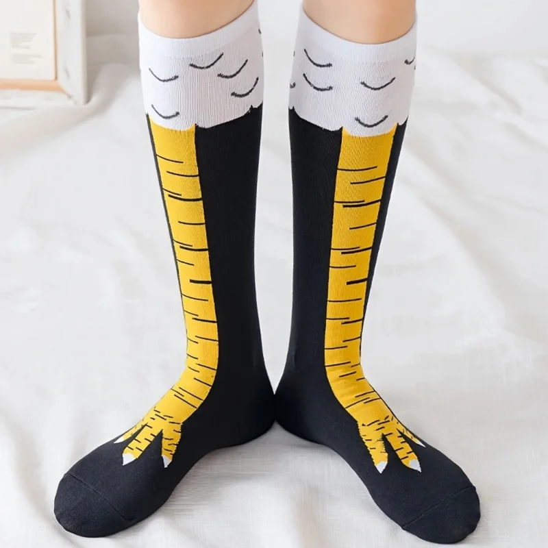 1/2 pasang Kaus Kaki Panjang M - Funny Chicken Leg Socks ulasan dan harga