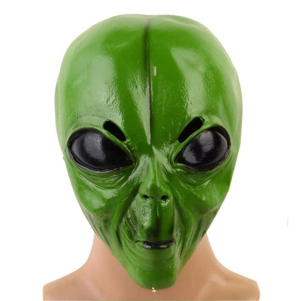 Topeng Alien Halloween Topeng  - Latex Alien Mask Realistic ulasan dan harga
