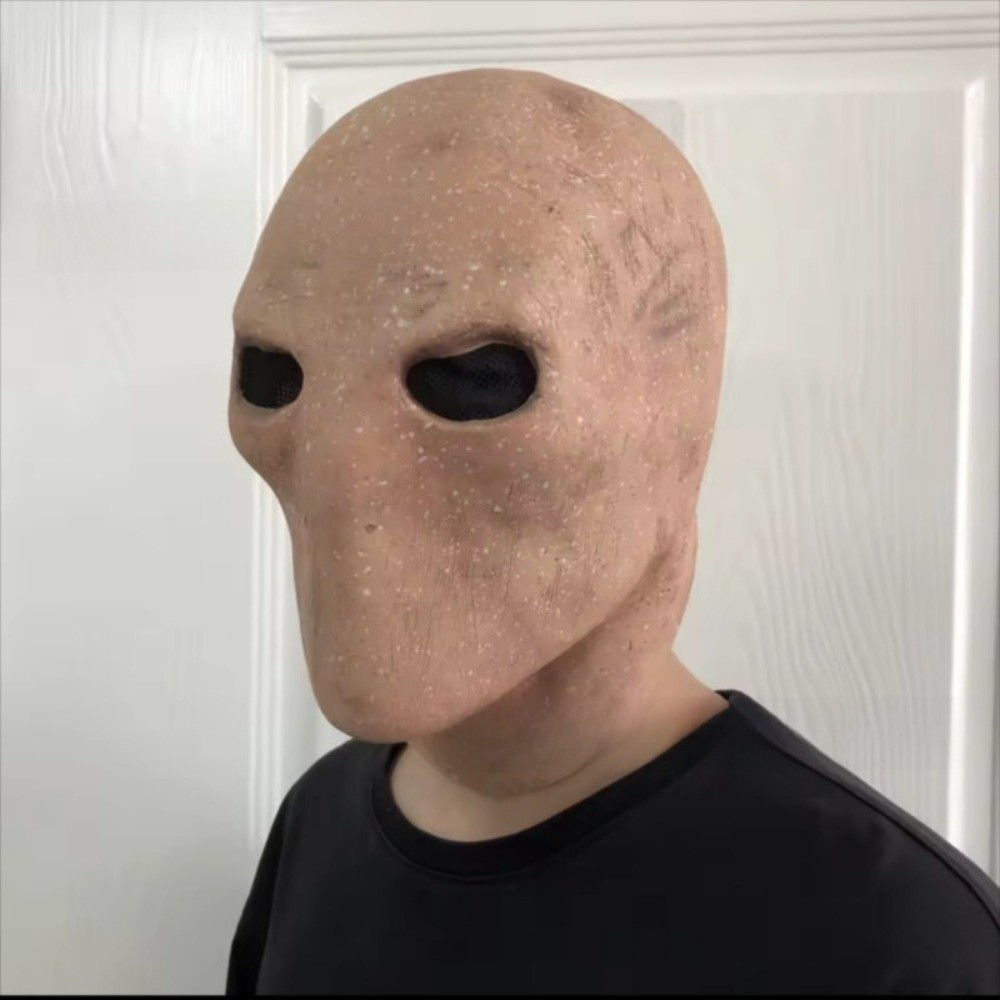 Topeng Slenderman Halloween Ta - Latex Alien Mask Realistic ulasan dan harga