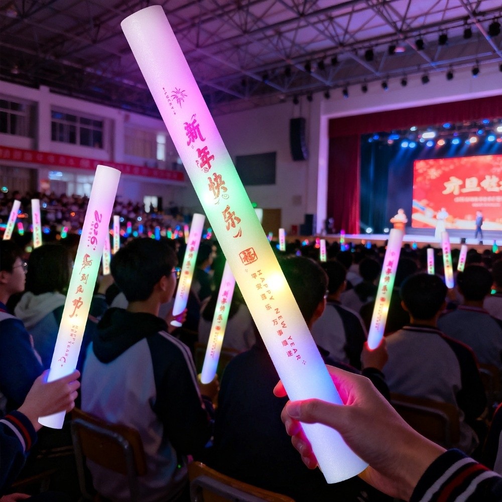 Tongkat Spons Bercahaya Warna- - Flashing Led Foam Sticks Party ulasan dan harga