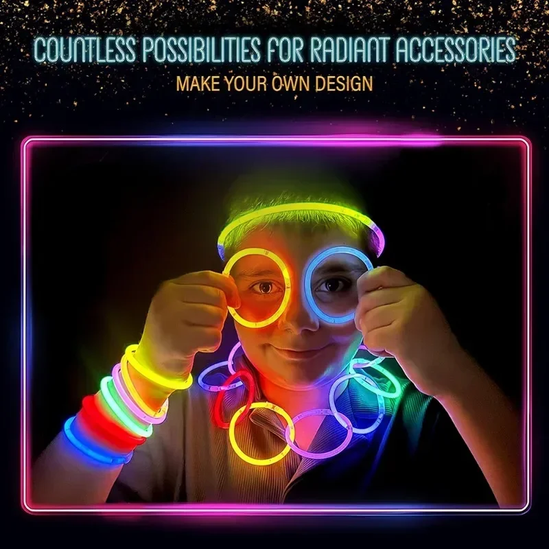 Tongkat Lampu Menyala dalam Ge - Glow In The Dark Party Glasses ulasan dan harga