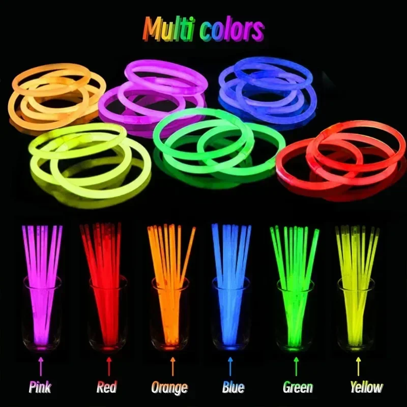 Tongkat Lampu Menyala dalam Ge - Glow In The Dark Party Glasses ulasan dan harga