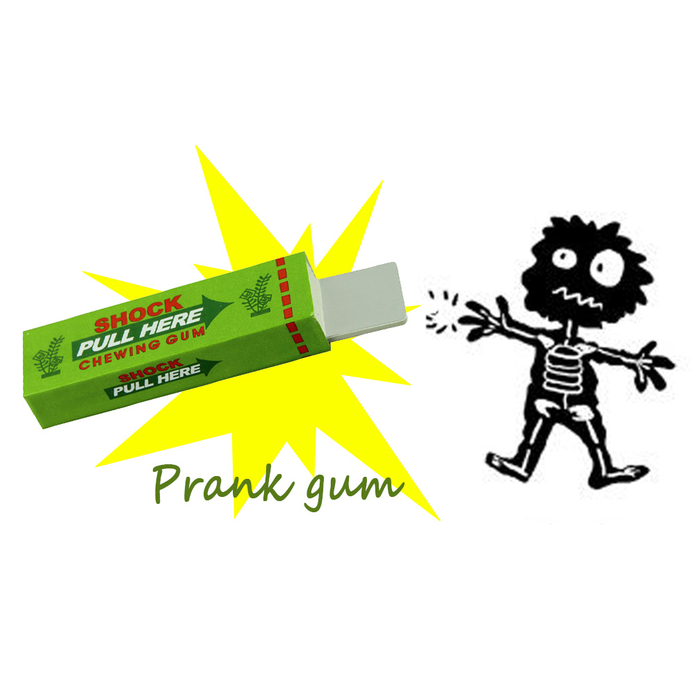 Electric Shock Joke Chewing Gu - Shock Pen Prank Toy ulasan dan harga