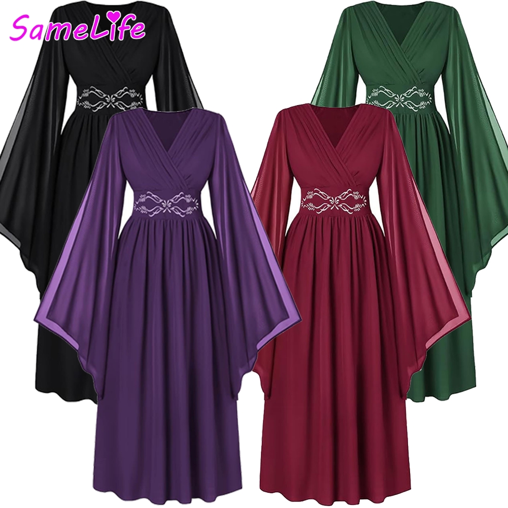 Gaun Cosplay Putri Abad Perten - Medieval Renaissance Dress Women ulasan dan harga