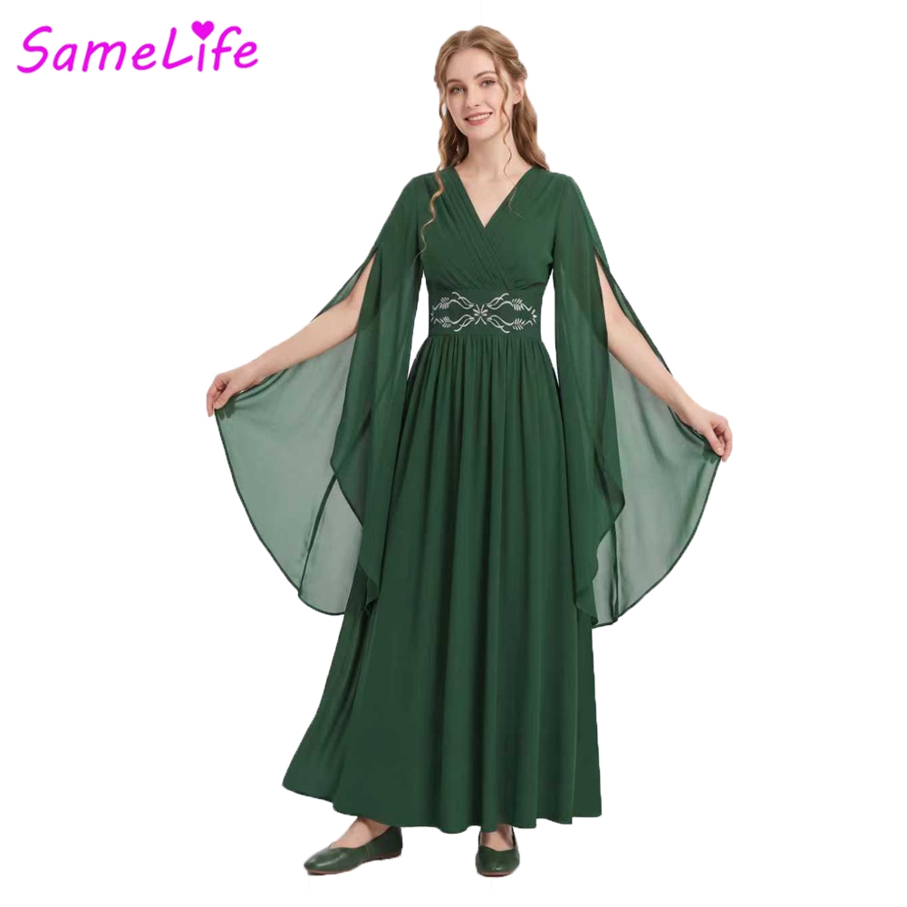 Gaun Cosplay Putri Abad Perten - Medieval Renaissance Dress Women ulasan dan harga