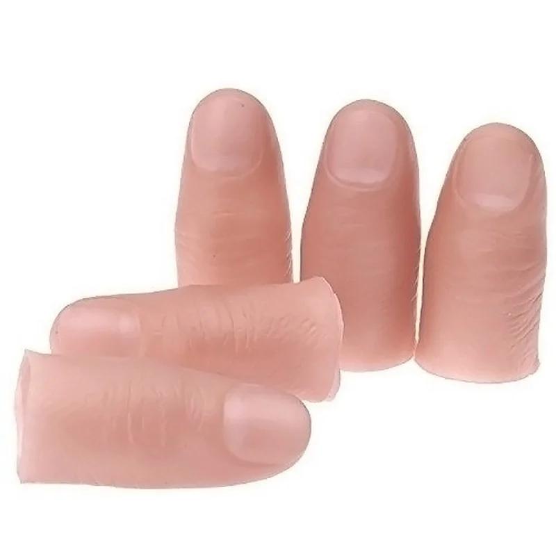 5 Buah/Set Palsu Lembut Ujung  - Thumb Tip Magic Trick Set ulasan dan harga