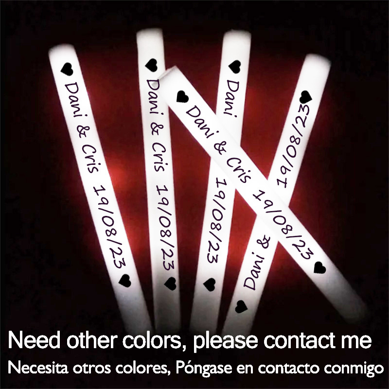 60/100/500 Buah Tongkat Cahaya - Flashing Led Foam Sticks Party ulasan dan harga