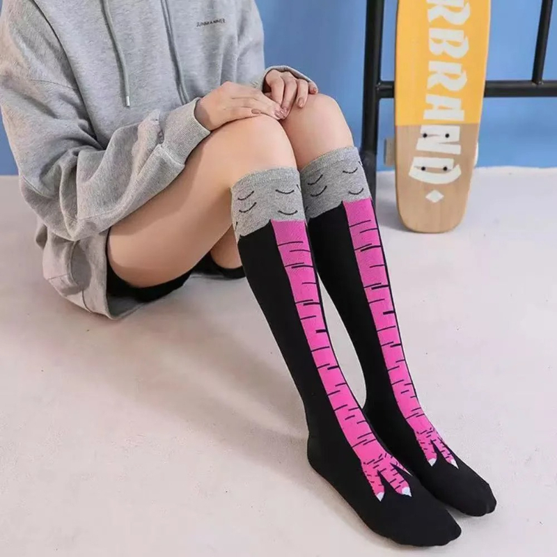 Kaos Kaki Panjang Motif Cakar  - Funny Chicken Leg Socks ulasan dan harga