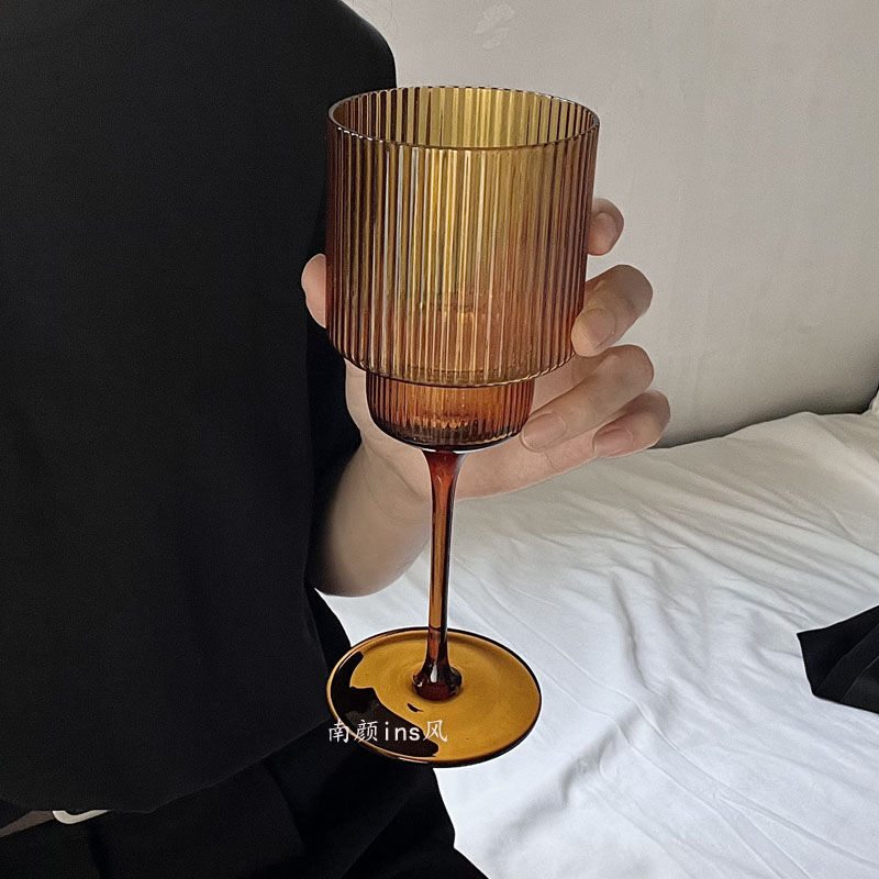 350Ml Warna Nordic Garis Piala - Glow In The Dark Party Glasses ulasan dan harga