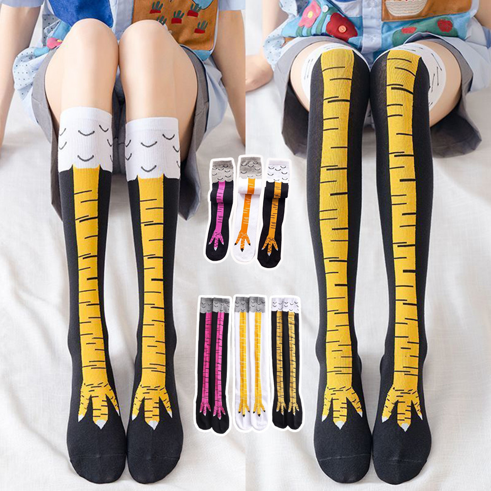 1-4 Pasang Kaus Kaki Wanita Se - Funny Chicken Leg Socks ulasan dan harga